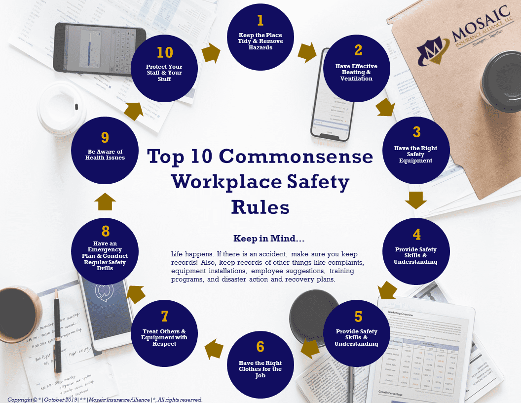 Top 10 Workplace Safety Tips For 2019 - ACUTE