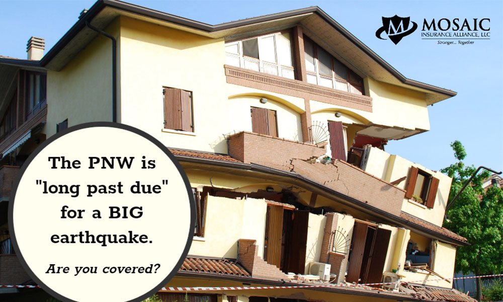 Blog - Collapsing House with Mosaic Logs and the PNW is Long Past Due for a BIG Earthquake Text