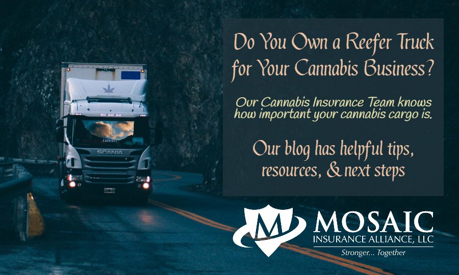 Blog Post- Large Truck Driving Down Road With Message About Reefer Trucks