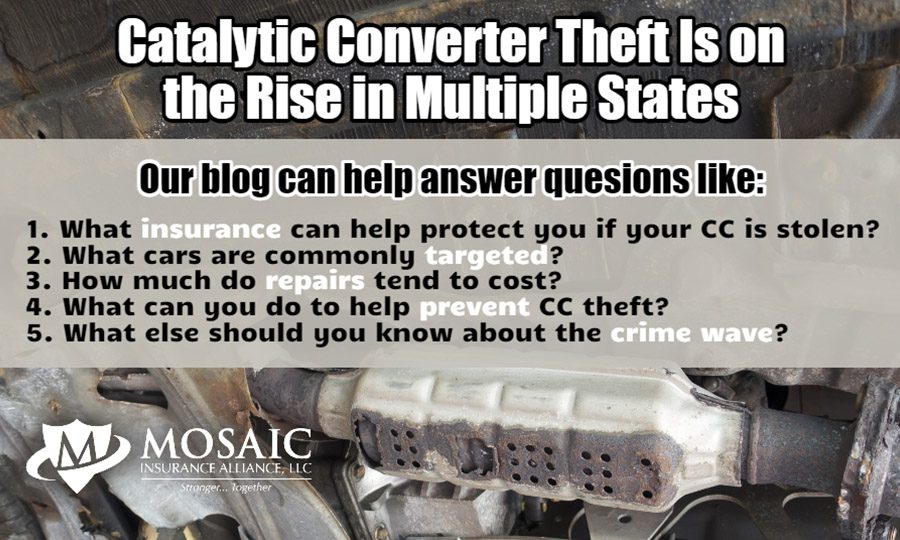 Blog - Catalytic Converter Theft Is on the Rise in Multiple States Image with List of Questions that this Blog Post will Answer