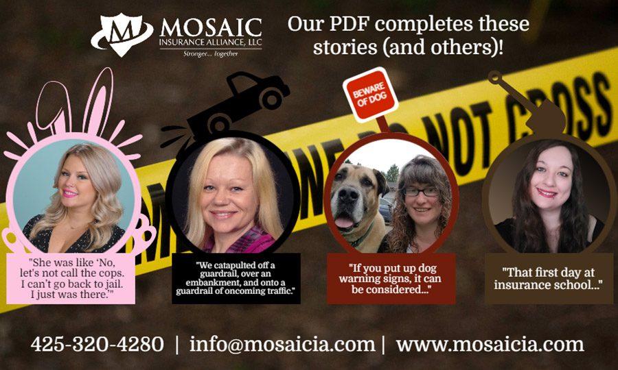Blog Post - Do Not Cross Caution Tape in the Background and Team Members Over Top with Text that Says Our PDF Completes these Stories